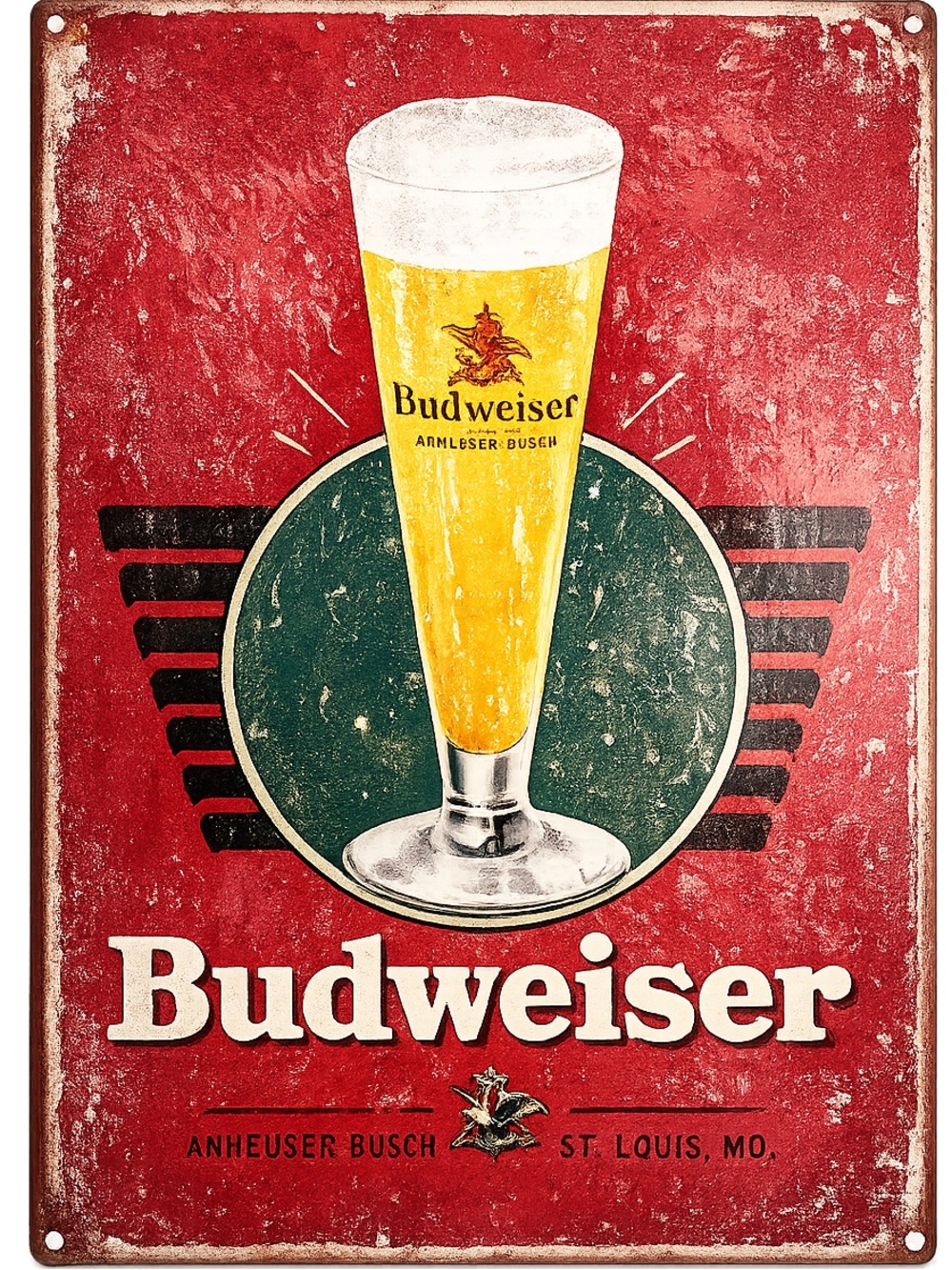 NEW Budweiser Beer Metal Sign